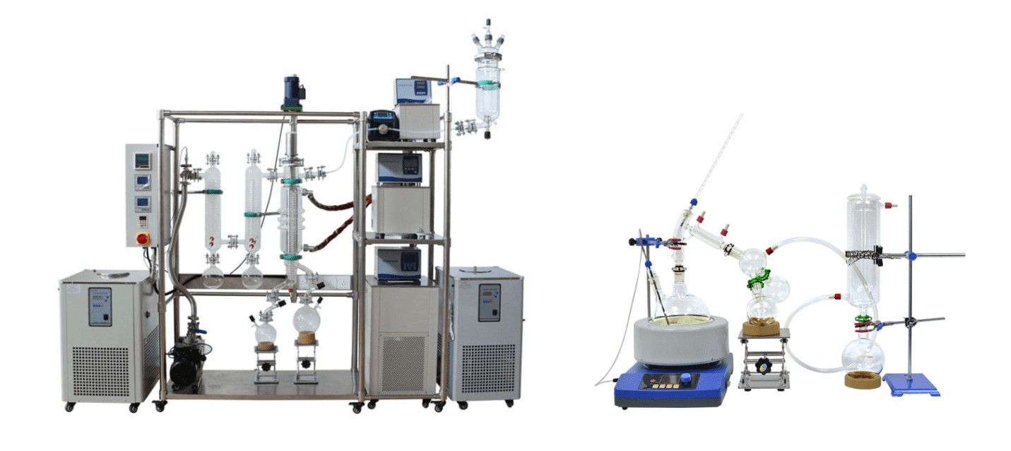 molecular distillation vs fraction distillation