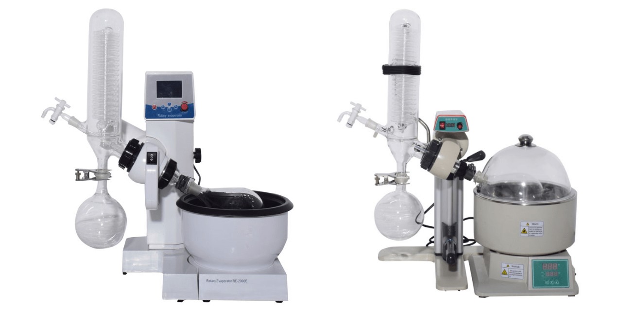 Rotovap with Motor Lift VS. Rotovapor with Hand Lift.
